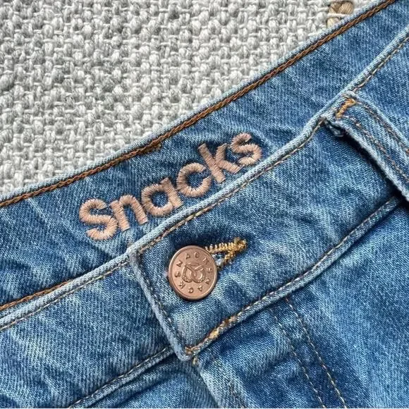 Mother SNACKS The Pleated Fun Dip Puddle Wide Leg Jeans Women’s Size 33 - Picture 9 of 14